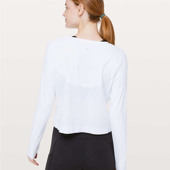 Lululemon Another Lap Strong Long Sleeve, White, 4 - Picture 2 of 11